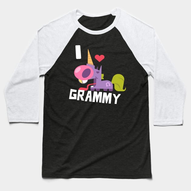 I LOVE GRAMMY Baseball T-Shirt by Grammy Nest